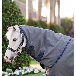 Horseware Rhino Plus Hexstop Pony Turnout Rug and Hood Lightweight 100g 3'9'-5'9'