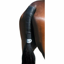Acavallo Gel Tail Bandage Non-Slip Protection Absorbs Pressure No Rubbing Black