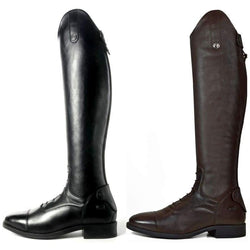 Brogini COMO V2 Long Tall Laced Leather Strech Riding Black 42/44 SALE