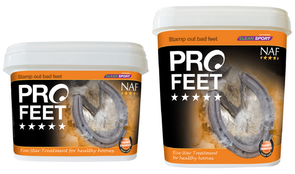 NAF Five Star ProFeet Powder Hoof Feed Supplement Strong Healthy Hooves Biotin