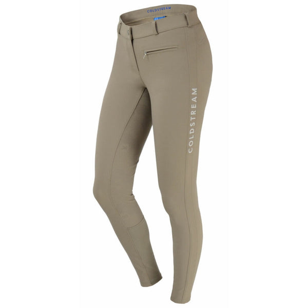 Coldstream Kilham Ladies Competition Breeches Technical Stretch Grip Taupe 32'