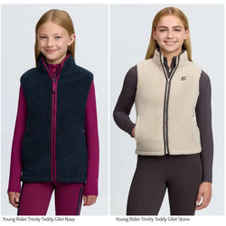 LeMieux Young Rider Trinity Teddy Winter Layer Gilet Borg Fleece Vest Age 7-14