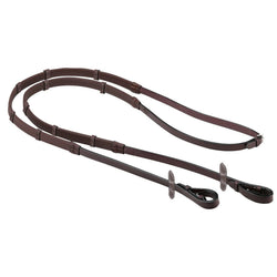 Selleria Equipe Emporio Soft Rubber Grip Leather Taquet Reins With Billets REE04