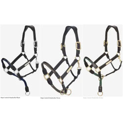 LeMieux Rope Control Headcollar Strong Leather Controller Head Collar Pro-Safe
