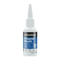 Animology Wound Wash Gentle Cleansing Solution Prevents Infection Hyclo95 50ml