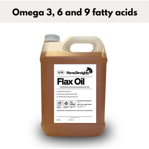 Horse Straights Direct Flax Oil Cold Pressed Linseed Omega 3and6 Health Supplement