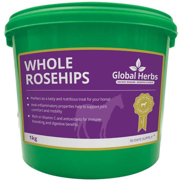 Global Herbs Whole Rosehips Anti-Inflammatory Herbal Joint Support Supplement