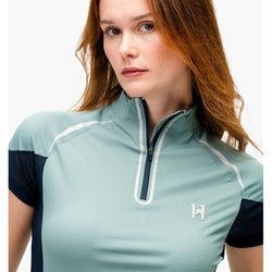 Horseware Stamina Short Sleeve 1/4 Zip Top Ladies Tech Horse Riding Activewear