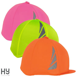 HyViz Reflector Reflective Jokey Skull Cap Helmet Hat Cover Yellow/Orange/Pink