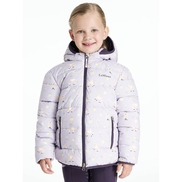 LeMieux Mini Printed Lilo Puffer Jacket Little Kids Padded Warm Coat Age 3-10