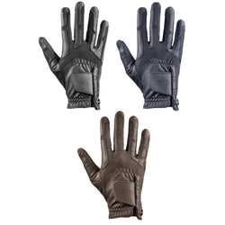 Uvex Ventraxion 4D Stretch Leatherette Horse Riding Gloves Black/Blue/Brown 5-11