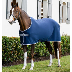 Horseware Amigo Pony Jersey Cooler Wicking MultiUse Sweat Rug Navy/Green 3'9-5'9