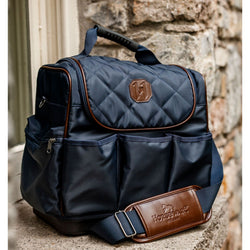 Horseware Signature Grooming Bag With Reinforced Base and Adjustable Pockets Navy