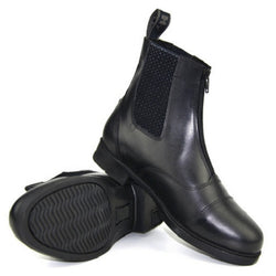 Hy Land Canterbury Zip Jodhpur Boot Leather Unisex Adult Black or Brown 4 - 8