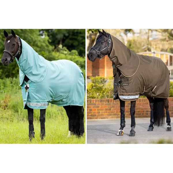 LeMieux Arika Ripstop 0g Lightweight Light Turnout Rug + Hood 600d 4'9'-7'3'