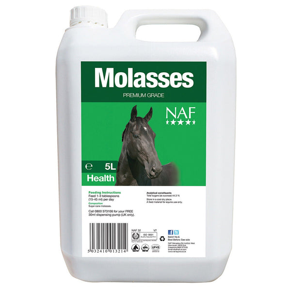 NAF Molasses Premium Grade Low Sugar Tasty Addition For Fussy Eaters 5-25 Litres