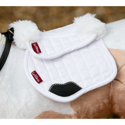 LeMieux Toy Pony Merino Half Pad Kids Mini Play Fluffy Horse 1/2 Saddlepad White