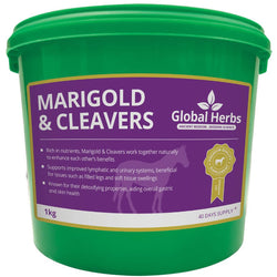 Global Herbs Marigold and Cleaver Mix Horse Lymphatic Swelling Drainage Supplement