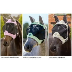 LeMieux Visor-Tek Half Face Field Turnout Fly Mask Eyes and Ears Protector UV Mesh