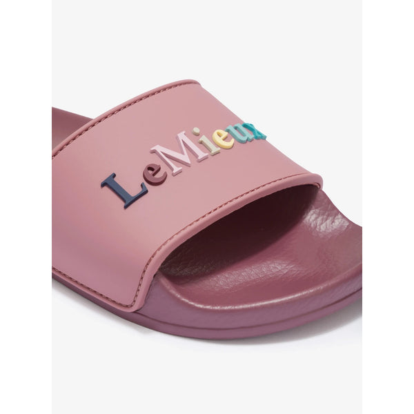 LeMieux Young Rider Sliders Slip On Kids Cushioned Grip Rosewood/Dusk UK1-5