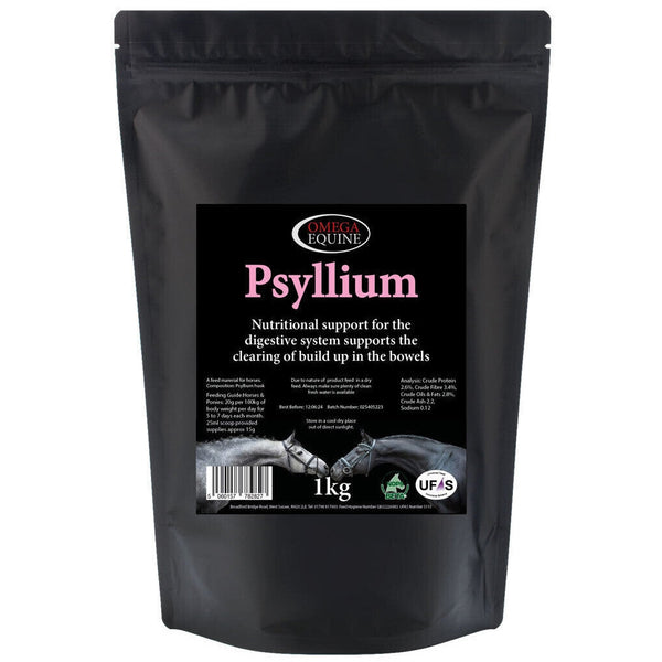 Omega Equine Psyllium Supplement Naturally Supports Comfy Regular and Healthy Gut