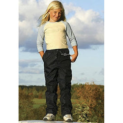 Horseware Kids Childs Warm Waterproof Pull Ups Shiny Over Trousers Navy Age 7-12