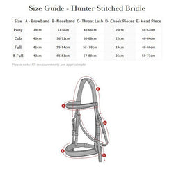 LeMieux Stitched Hunter Bridle + Laced Reins Anatomic Padded Comfort Black/Brown