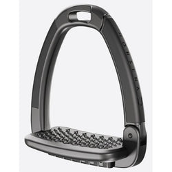 Horsena Swap Stirrups with Double Side Covers and Interchangeable Tread Pad Black