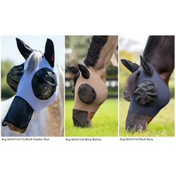 LeMieux Bug Relief Full Mask Face Turnout Field Fly Ears Nose Protector UV Mesh