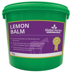 Global Herbs Lemon Balm Herbal Calmer Calming Relaxing Behavior Horse Supplement