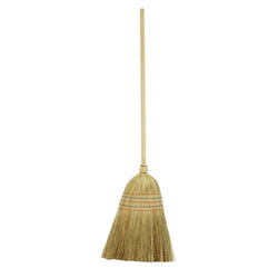 Lincoln Corn Broom Natural Fibre Wooden Handled Yard Broom Sweeping Stable Tool