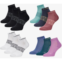 LeMieux Trainer Socks Adults Cushioned Arch Support Riding Yard Pack of 3 Pairs
