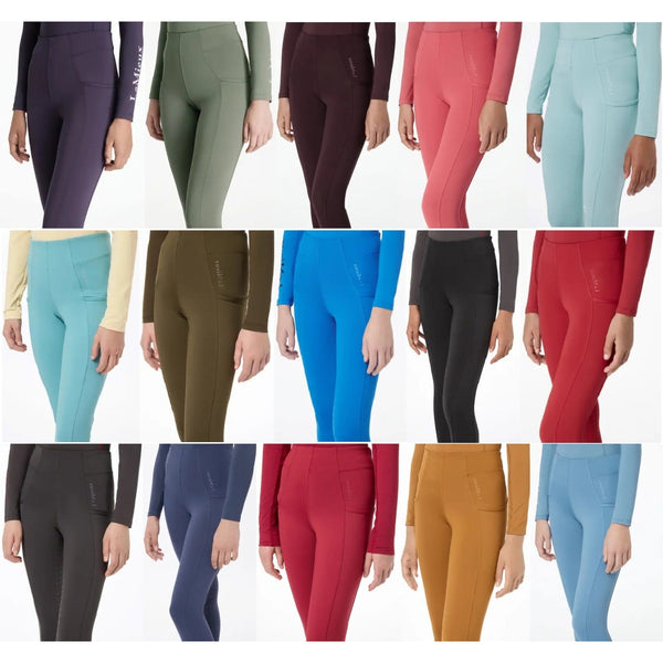 LeMieux Young Rider Orla Pull Ons Teens Kids Breeches Joddings Tights Age 7-14