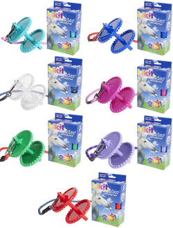 Likit Holder Hanging Swinging Horse and Pony Stable Toy on Rope Lick Enrichment