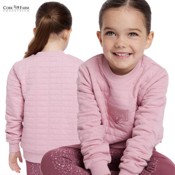 LeMieux Mini Cici Crew Quited Sweatshirt Kids Pull On Jumper Blossom Age 3-10