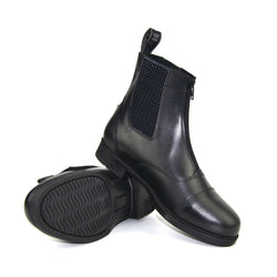 Hy Land Canterbury Zip Childs Jodhpur Boot Leather Unisex  Black or Brown 11- 3