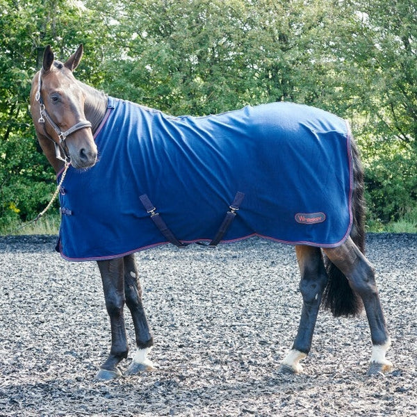 Whitaker Rastrick Fleece Stable/ Travel/ Show Rug Reflective/Navy/Red 4'3'-7'0
