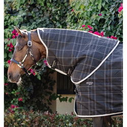 Horseware Rhino Stable Hood 200g 1000D Mediumweight Neck Cover Navy/Black XS-XL