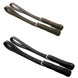 Bates Leather Stock Stirrup Leathers Kimberley Western Non Stretch Brown/Black