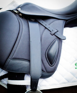 EcoRider Ultra Balance Stirrup Leathers GP/Dressage Wide SoftLeather Black/Brown