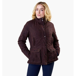 Horseware Ladies Newmarket Wax Jacket Quilted Warm Water-Resistant Heritage Coat