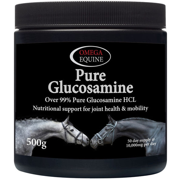 Omega Equine Pure Glucosamine HCL Vegan Cartilage and Joint Support Supplement