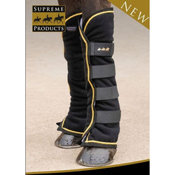 Supreme Products Royal Occasion Fleece Boots / Wraps For Stable and Travel Black