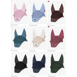 LeMieux Essence Fly Hood Cotton Crochet Veil Softshell Elastane Ear Net M-XL