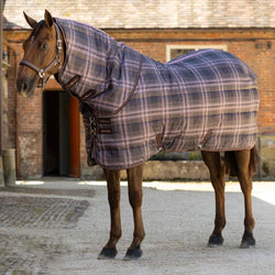 LeMieux Arika Heritage Check Stable Rug with Neck 100g Lite/Med Cocoa 4'9'-7'3'