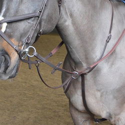 Whitaker Ready To Ride Pre-Oiled EasyCare Leather Running Martingale Black/Brown