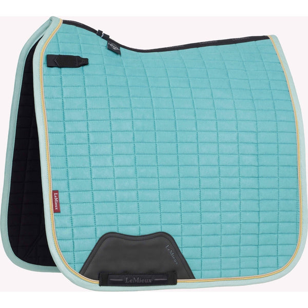 LeMieux ProSport Suede Dressage Square Saddlecloth Pad Green/Musk SALE