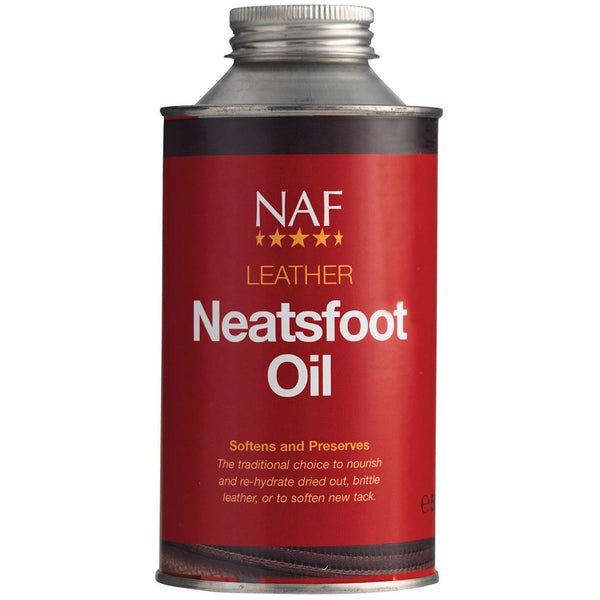 NAF Neatsfoot Oil Leather Dressing Preserves Conditions Restore DryTack 500ml