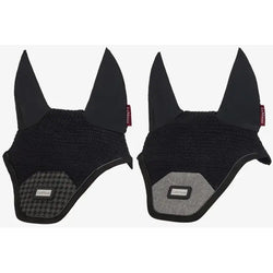 LeMieux Aspen Fly Hood Crochet Veil Close Weave Ear Net Houndstooth/Herringbone