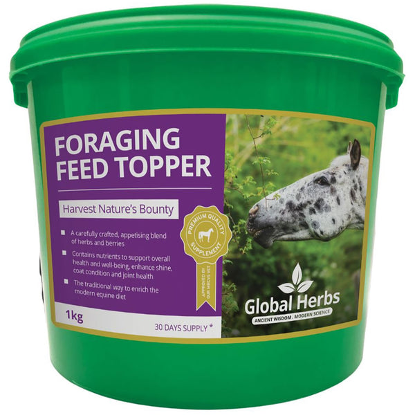 Global Herbs Foraging Feed Topper Nutritional Wellbeing Joint Coat Supplement